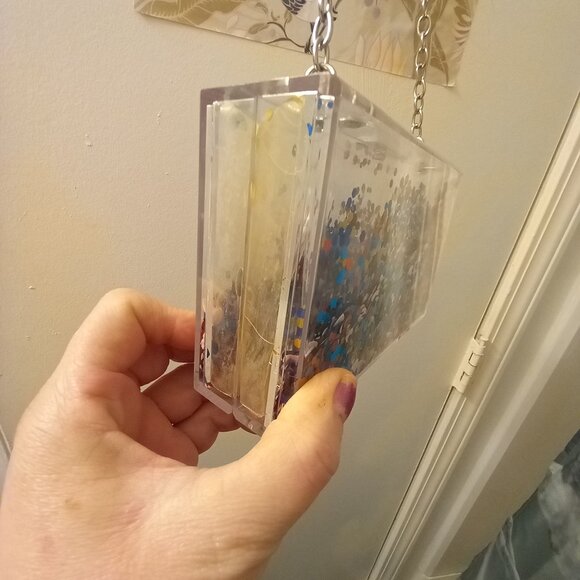 Clear Multi Color Sequin Crossbody - Picture 6 of 9